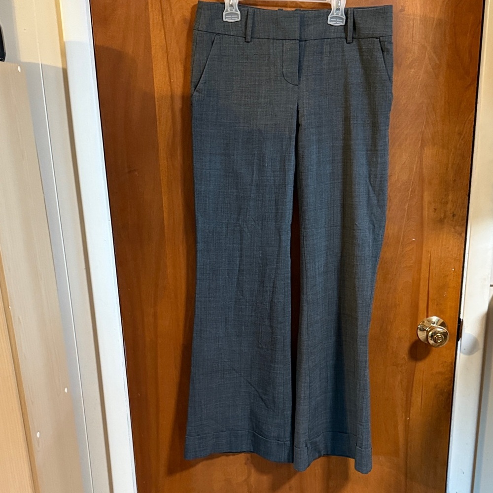 Bebe Charcoal Flared Leg Dress Pants